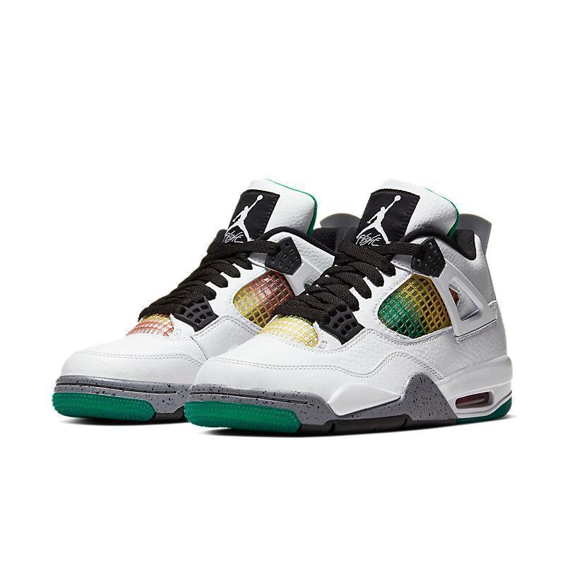 Air Jordan 4 Retro 'Lucid Green Rasta' Banlieue91