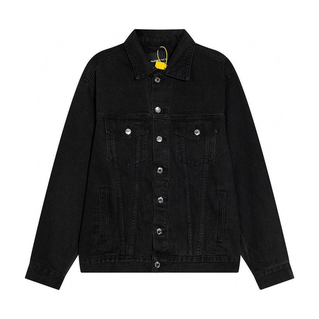 Balenciaga embossed paper denim jacket Banlieue91
