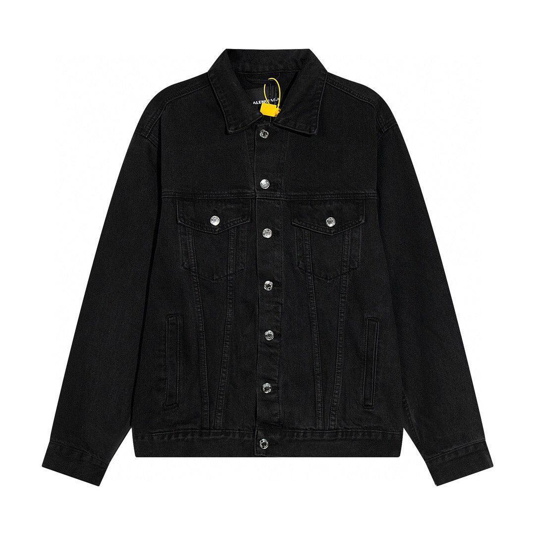 Balenciaga embossed paper denim jacket Banlieue91
