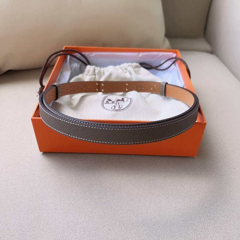 Hermes Men Gold Buckle Belt 'Grey' Banlieue91