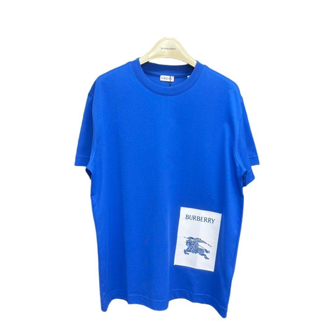 Burberry Blue T-Shirt Without Collar Banlieue91