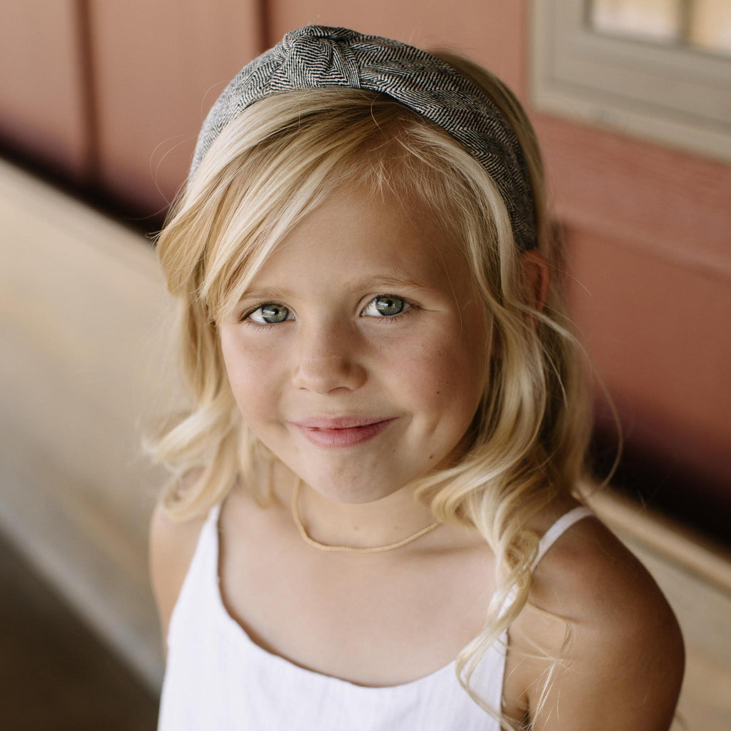 Ebony Tweed - Knotted Headband