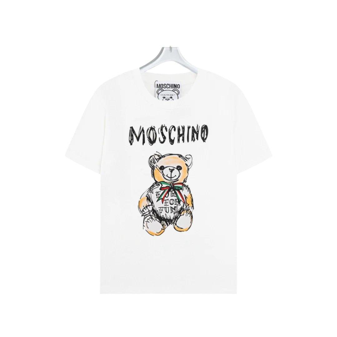 Moschino Teddy Bear T-Shirt Without Collar 'White' Banlieue91