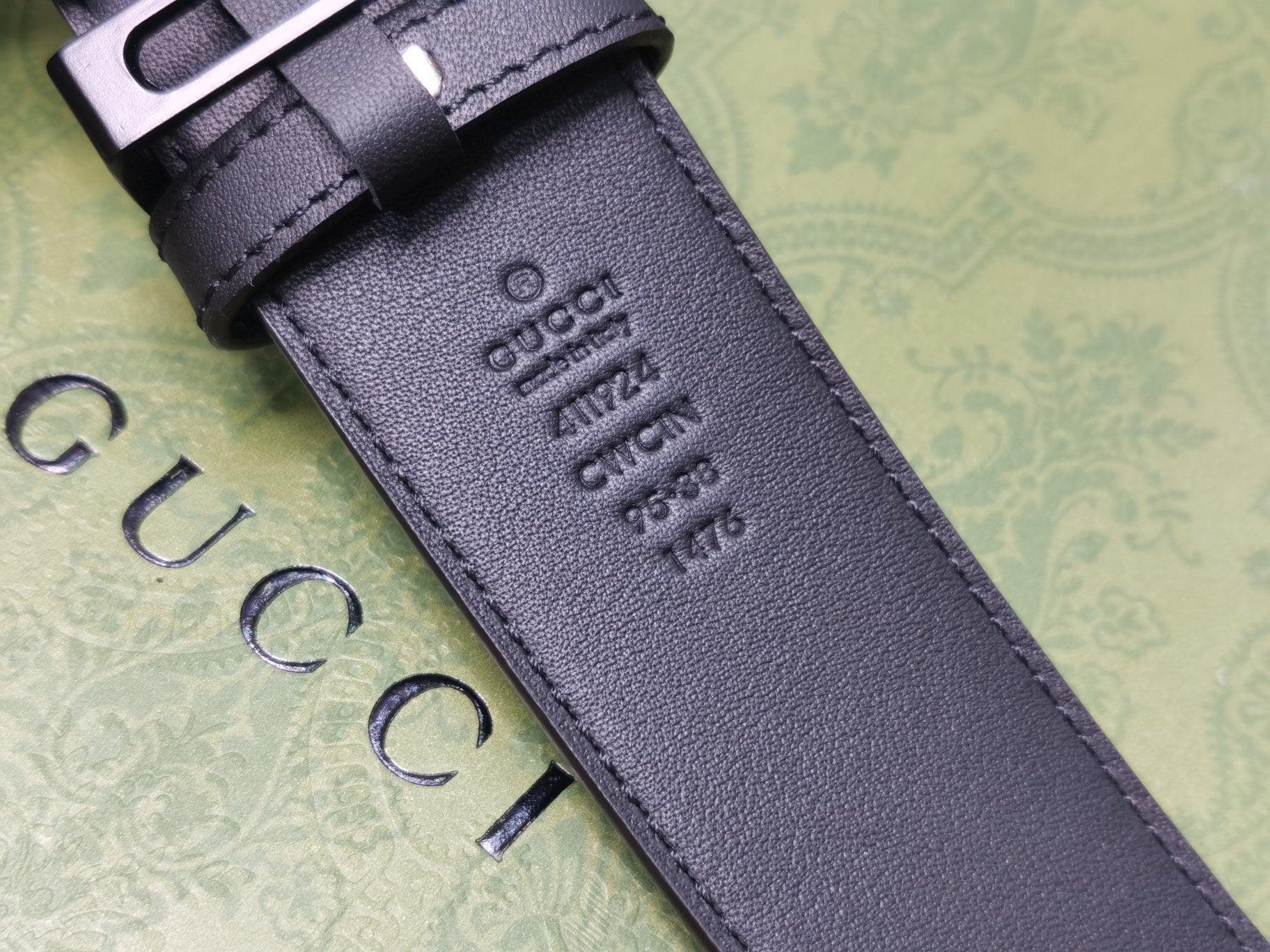 GUCCI Embellished coated-canvas and leather belt Banlieue91
