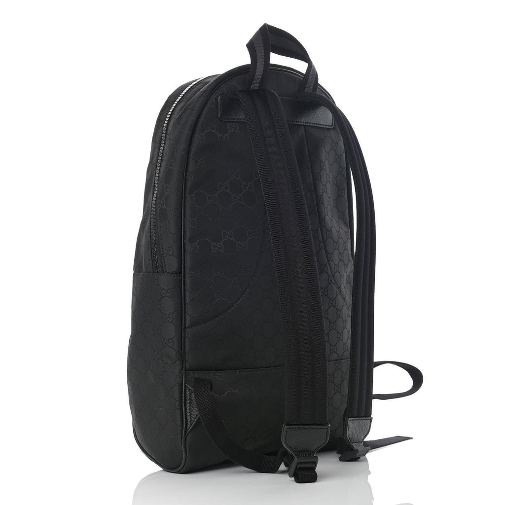 Gucci Nylon Monogram Slim Backpack Black Banlieue91