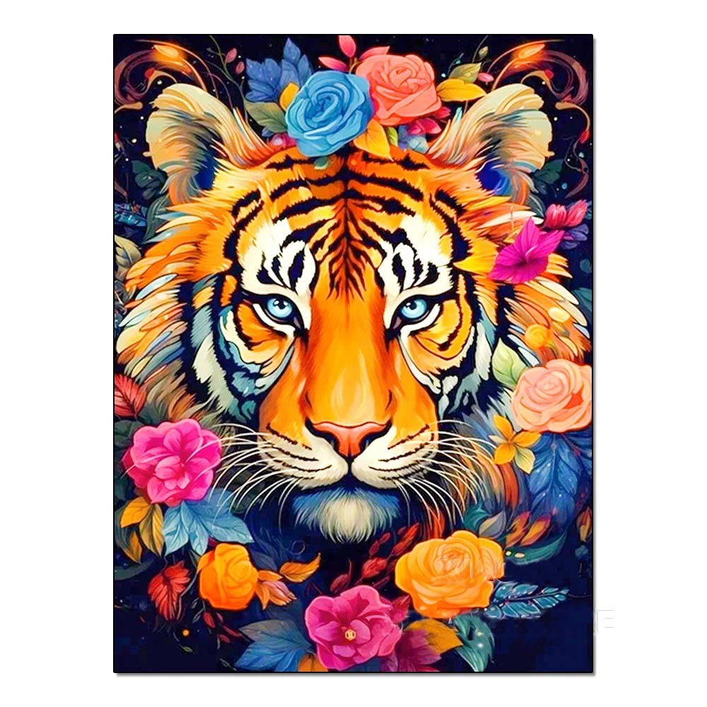 DIY Handmade Diamond Painting With Colorful Animals And Full Diamonds Perfecsy