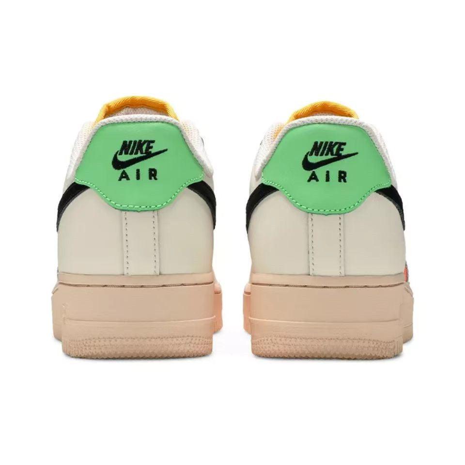 Nike Air Force 1 'Sail White Mango Orange Blue' Banlieue91