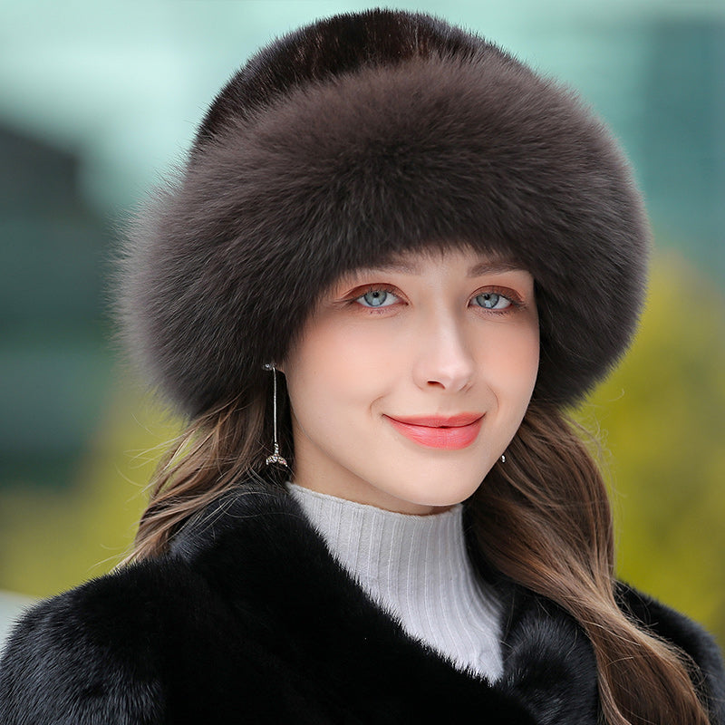 Women’s Outdoor Warm Fur Hat – Winter Cold-Weather Protection Hat FitiqueFit
