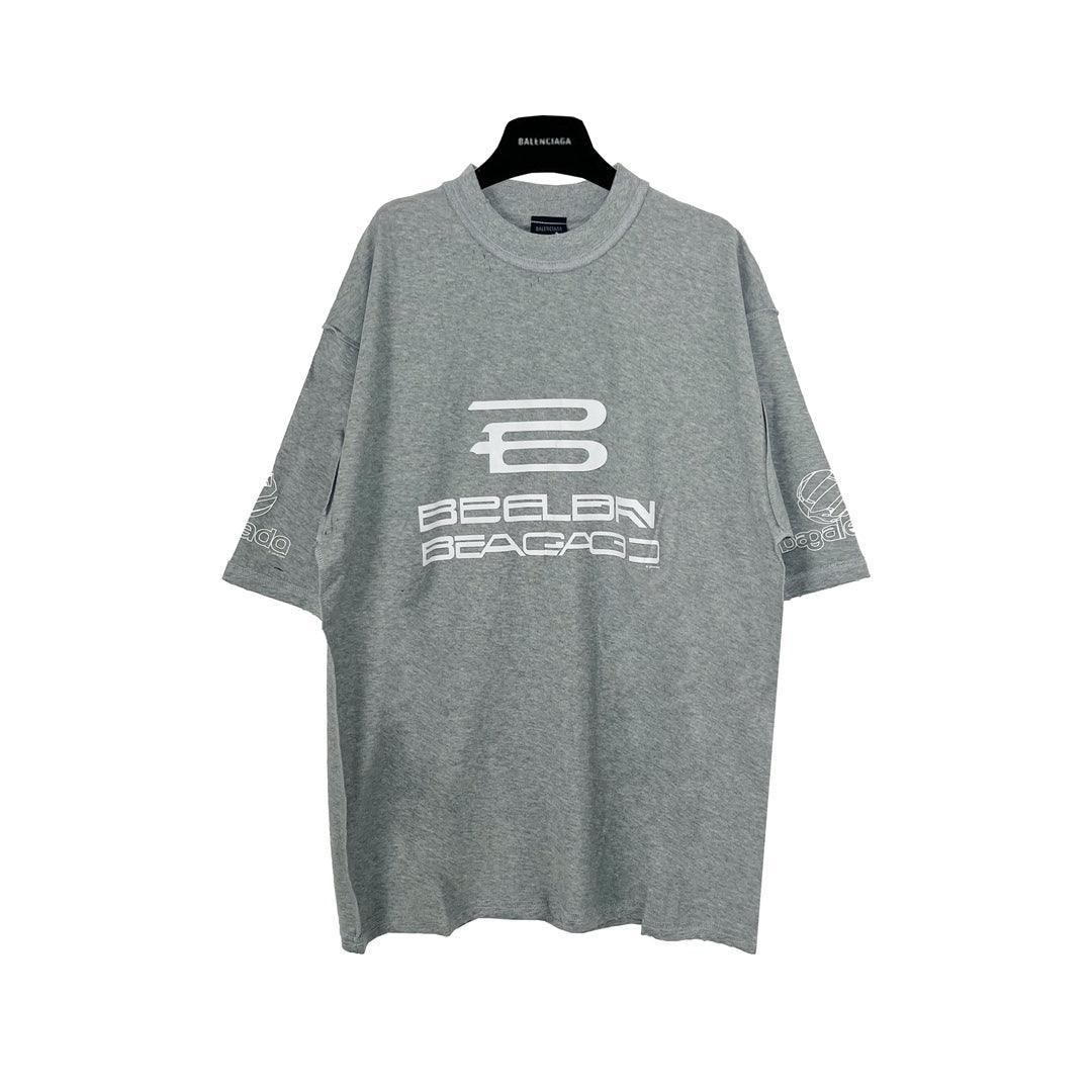 Balenciaga Grey T-Shirt Without Collar Banlieue91