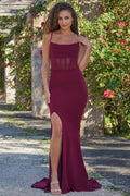 Naomi Corset Gown - Mulberry