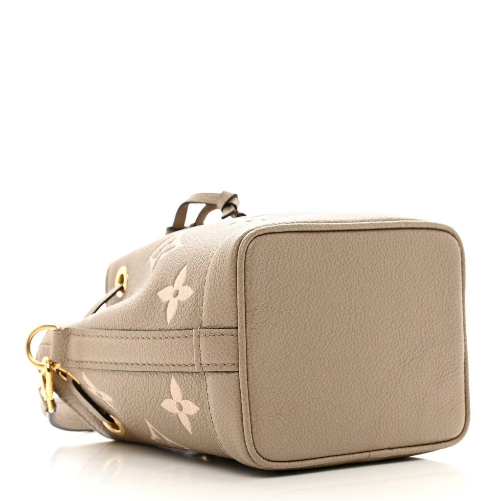 Louis Vuitton  Empreinte Monogram Giant Nano Noe Tourterelle Creme Banlieue91