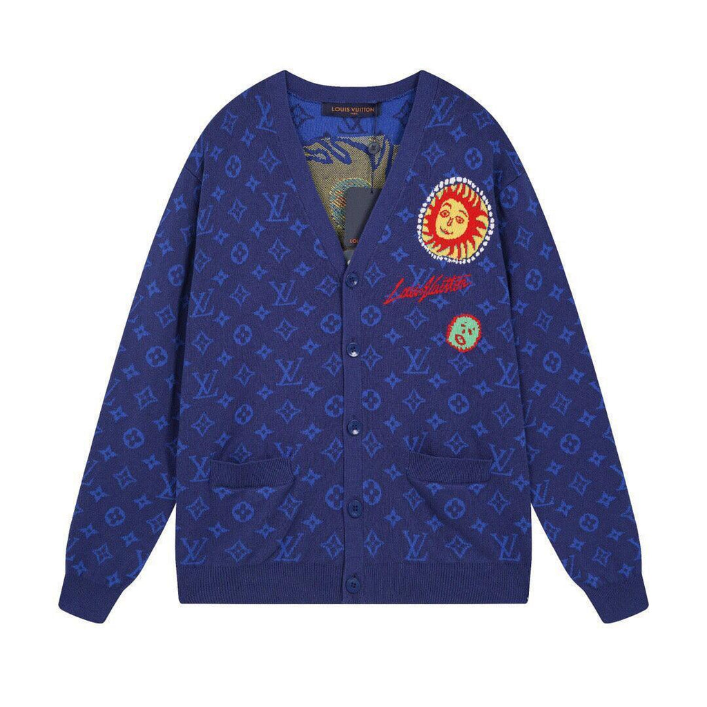 Louis Vuitton Yayoi Kusama Blue Monogram Cardigan Banlieue91