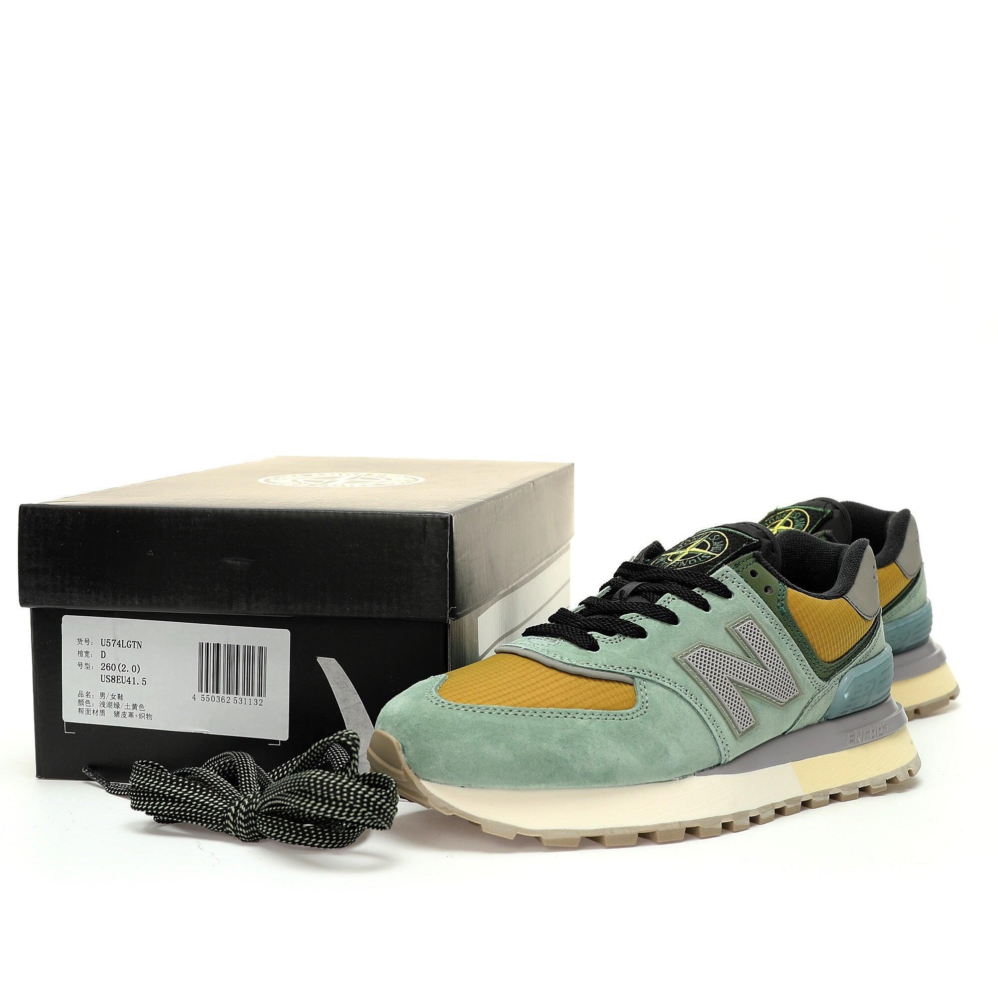New Balance 574 Legacy Stone Island Light Green Banlieue91