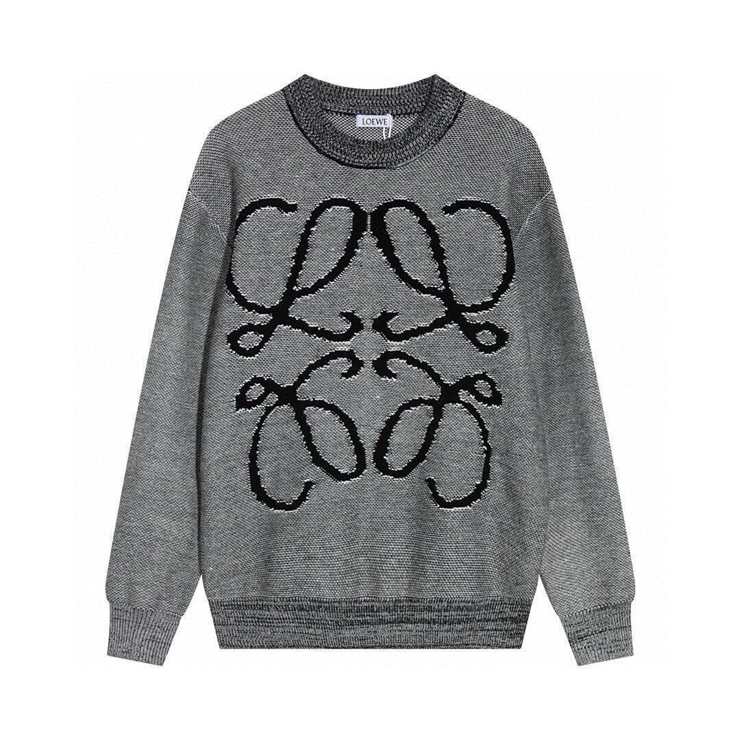 LOEWE Anagram Wool Sweater Grey/Black Banlieue91