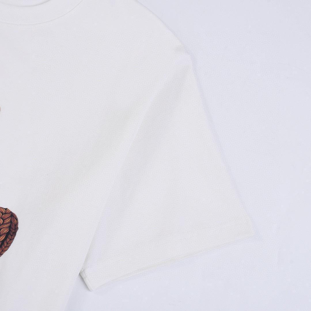 Fendi T-Shirt without Collar 'White-Orange' Banlieue91