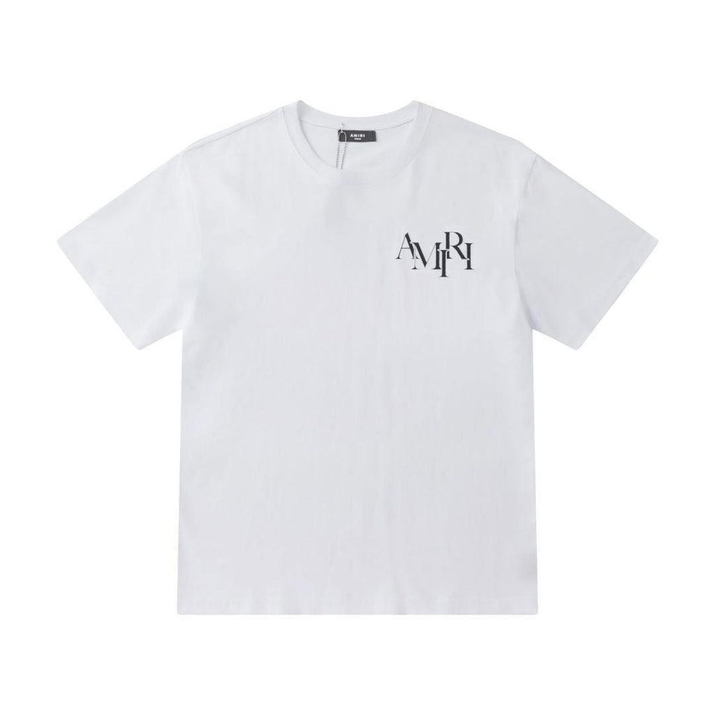 Amiri White T-Shirt Without Collar Banlieue91