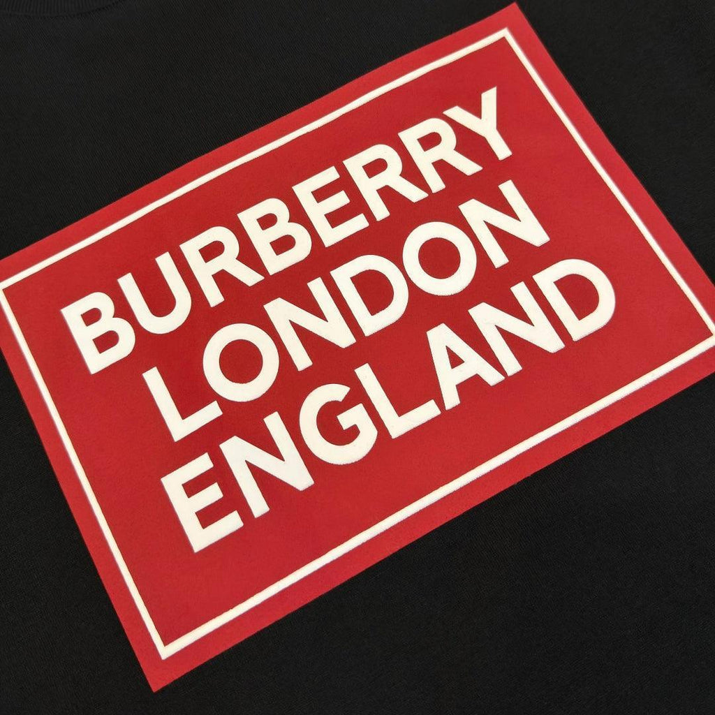Burberry Black & Red T-Shirt Without Collar Banlieue91