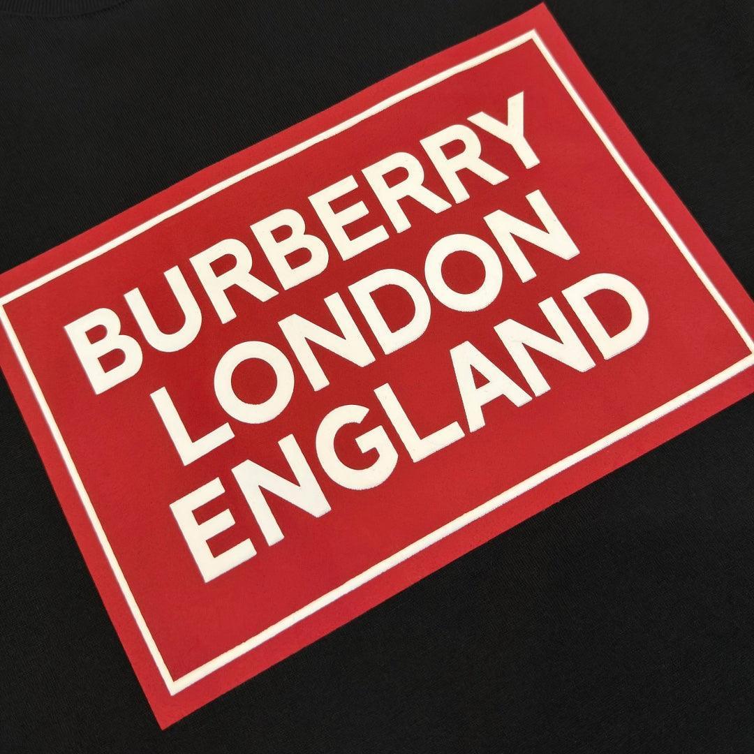 Burberry Black & Red T-Shirt Without Collar Banlieue91
