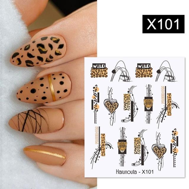 Egg Shell French Lines Water Decals Sticker Geometric Flowers Leaves Bubble Design Slider For Manicuring Nail Art Manicure Lips Nail Art Decorations Slider Nail Art Stickers Decals Nail Art Supplies Valentines Day 3D Self-Adhesive Nail Decorations