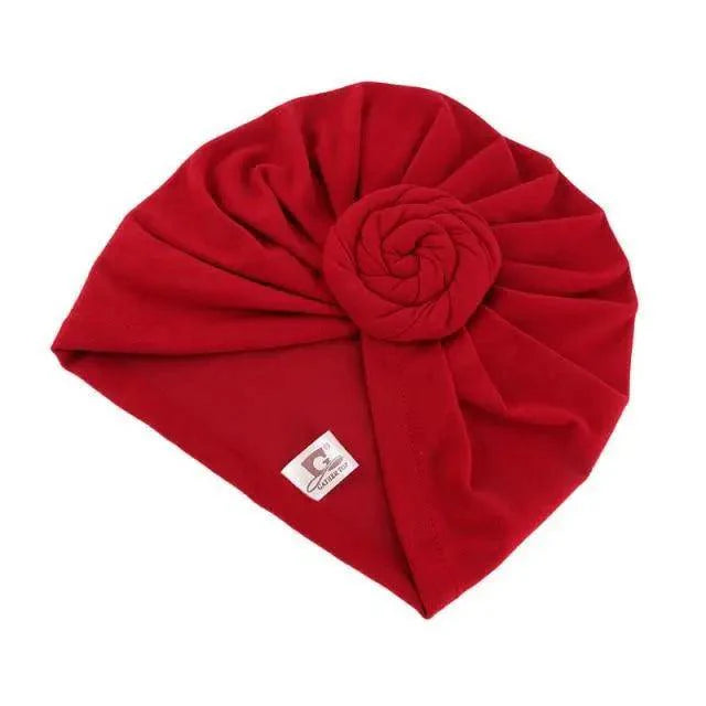 Elegance Mommy And Kids Turban Hat Cap With Big Bow Soft Cute Knot Nursery Beanie Knotted Headban Stevvex