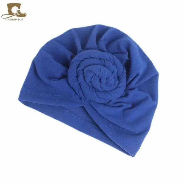 Elegance Mommy And Kids Turban Hat Cap With Big Bow Soft Cute Knot Nursery Beanie Knotted Headban Stevvex