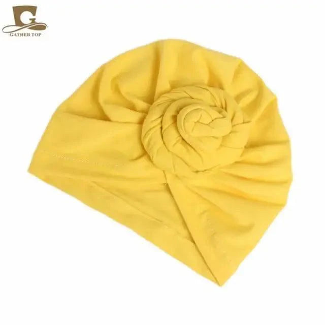 Elegance Mommy And Kids Turban Hat Cap With Big Bow Soft Cute Knot Nursery Beanie Knotted Headban Stevvex