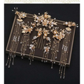 Elegant Chinese Bridal Jewelry with Pearls and Crystals