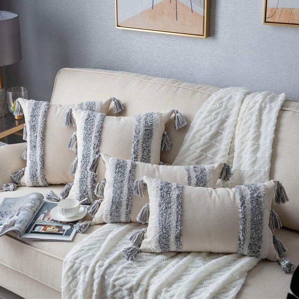 Elegant Cushion Cover Pillow Covers Decorative Boho Pillow Cover With Cotton Woven Cushion Cover Pillow Cover For Living Room Bedroom Pillow Case Nordic Home Autumn Decoration