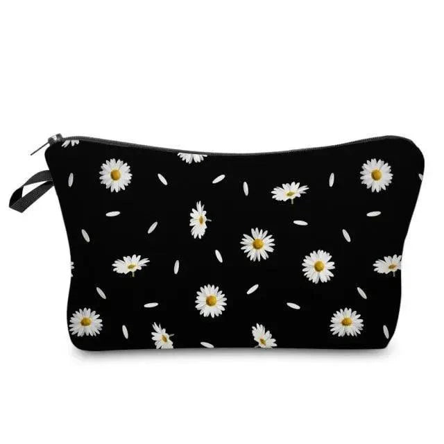 Elegant Multicolor Printed Large Capacity Pencil Case For Students Cute Cartoon Theme Stationary Cosmetic Bag