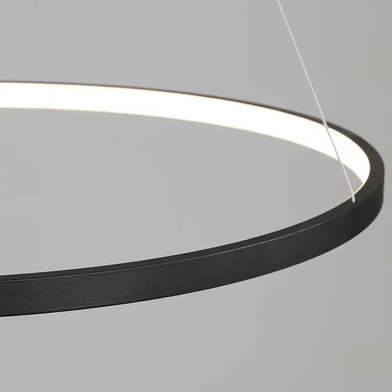 LED Chandelier Dimmable Pendant Light for Kitchen Living Room, Surface Mounted Minimalist Home Lighti American Smart