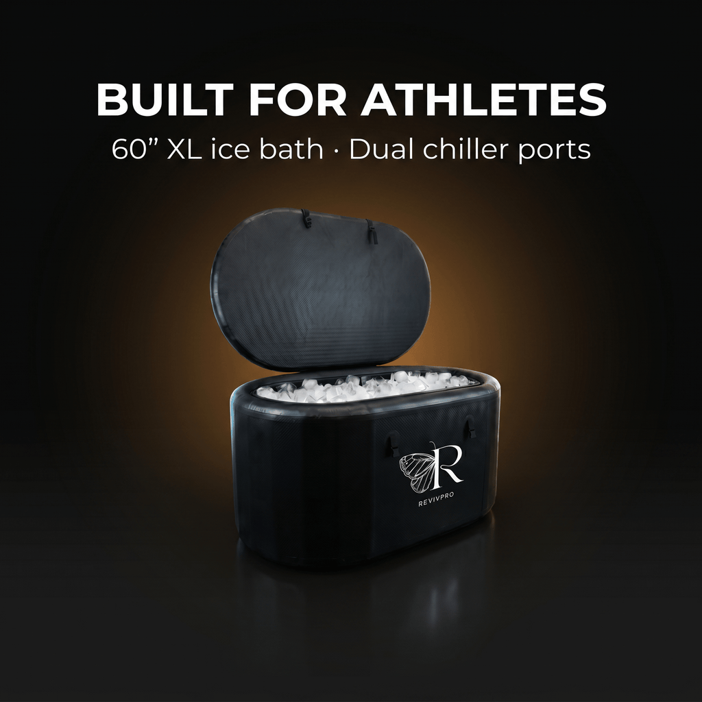 Extra Large Ice Bath Tub X Pro - Water Chiller Compatible Cold Plunge for Athletes RevivPro