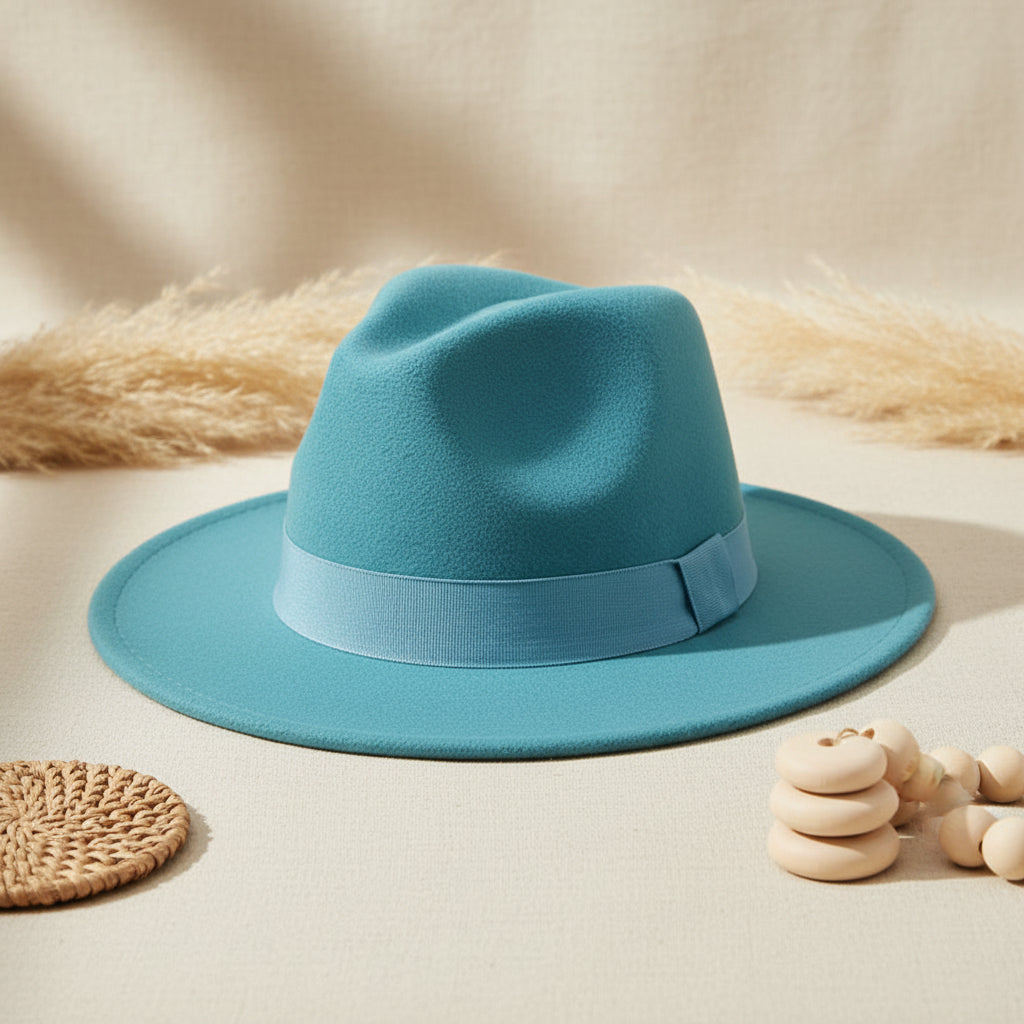 Wide Brim Bell Crown Wool Hat – Unisex Sun & Warmth Hat FitiqueFit