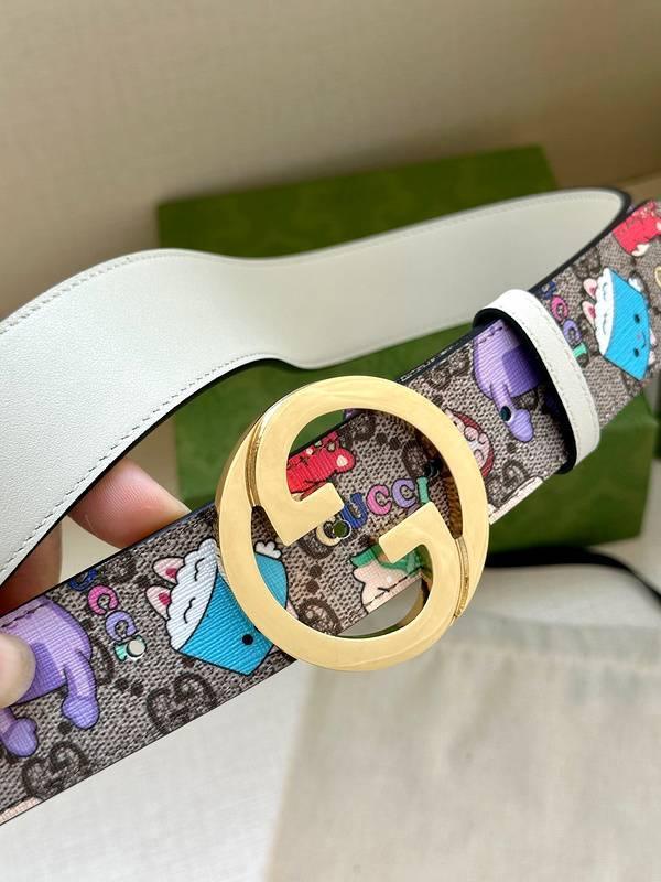 GUCCI Cartoon Print Logo Belt 'Multicolor' Banlieue91