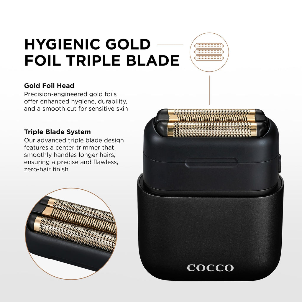 Impacto Micro Wet-Dry Shaver (Black) Cocco Hair Professional