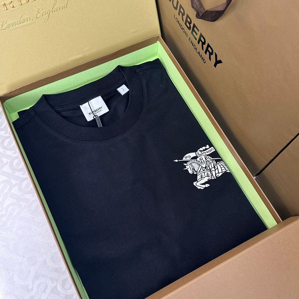 Burberry Black T-Shirt Without Collar Banlieue91