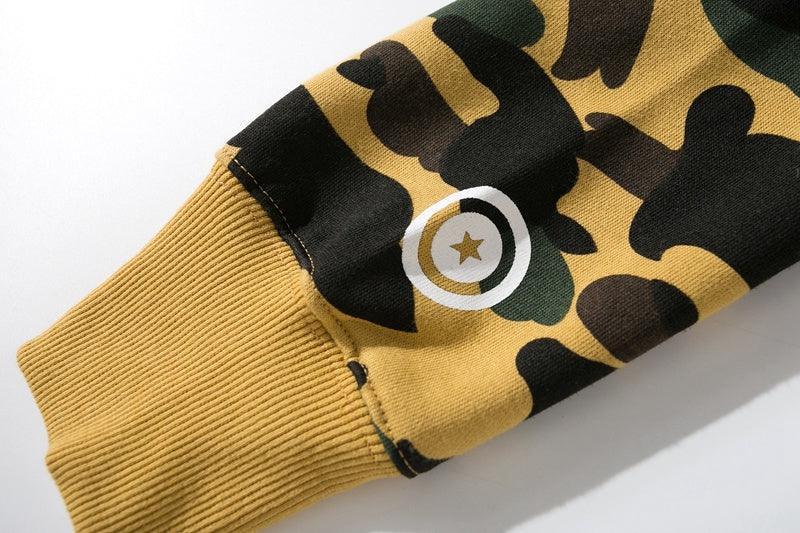 BAPE 1st Camo Shark Full Zip Hoodie (FW21) Yellow Banlieue91