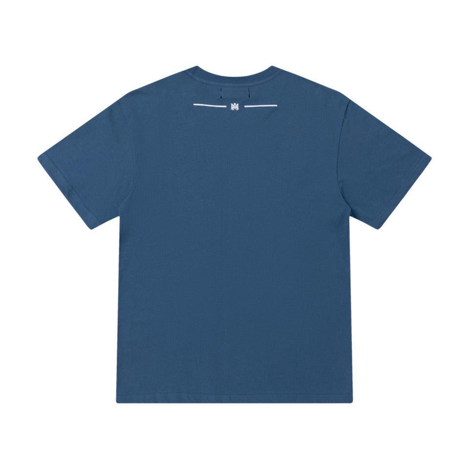 Amiri Blue T-Shirt Without Collar Banlieue91