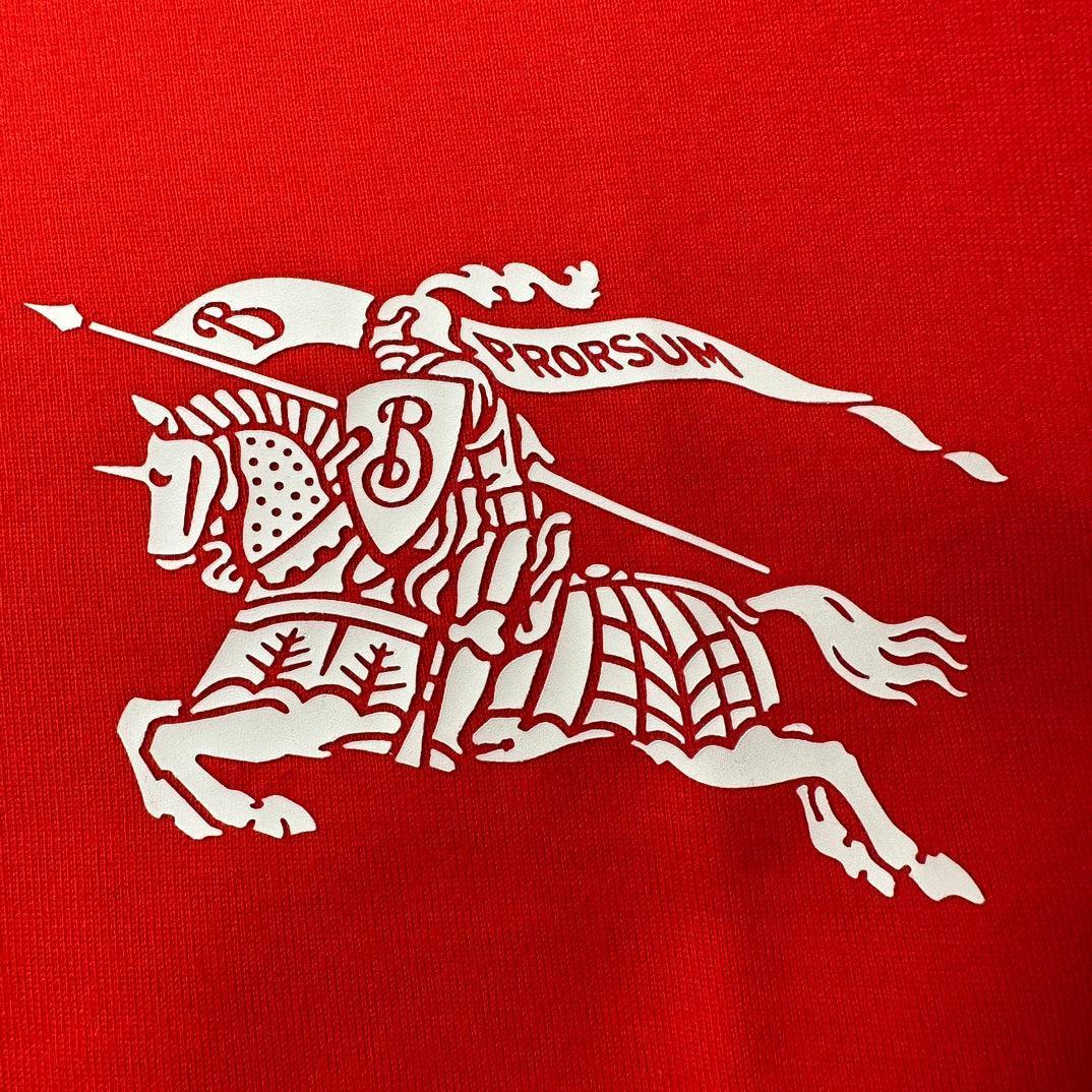 Burberry Red T-Shirt Without Collar Banlieue91