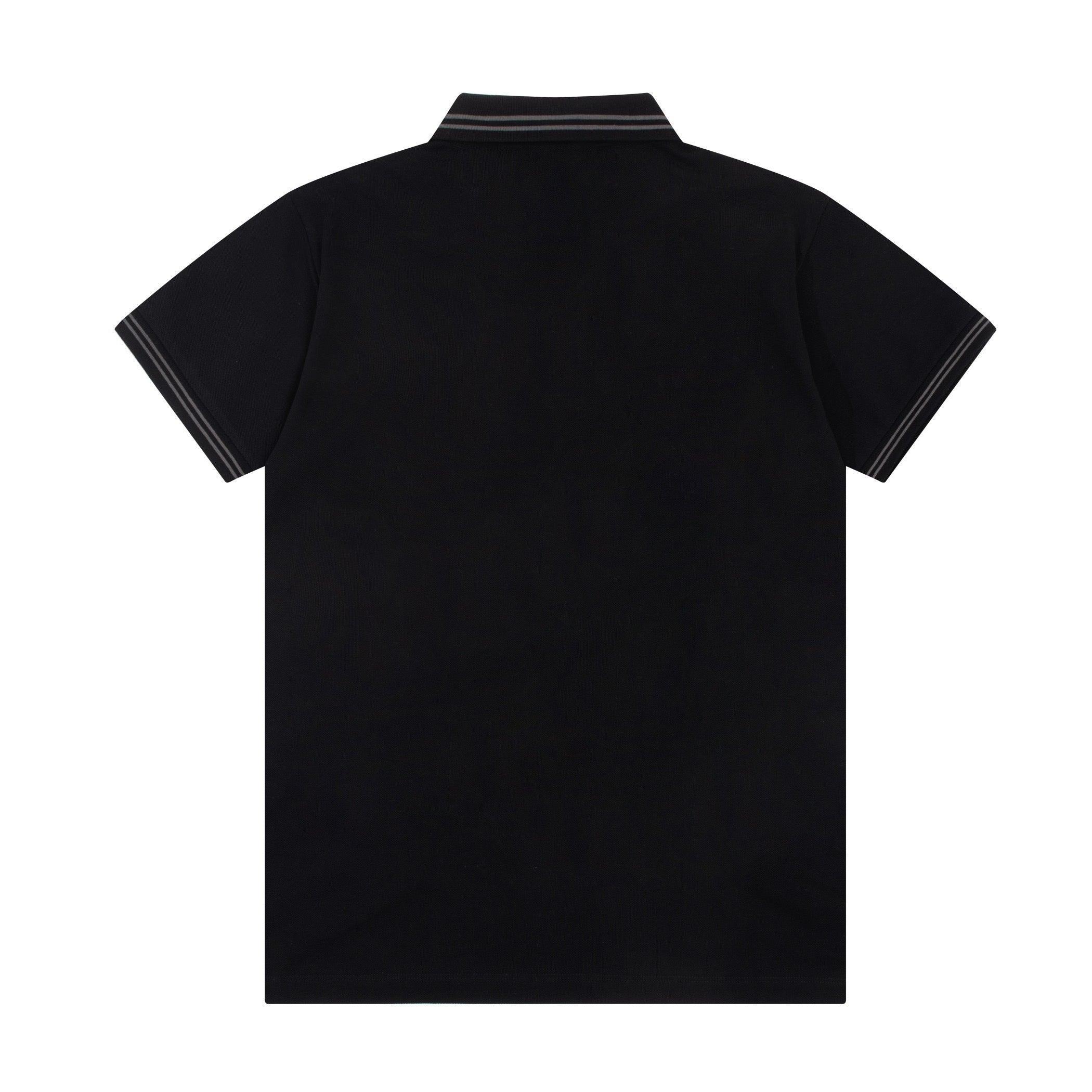 Burberry Black T-Shirt With Collar Banlieue91
