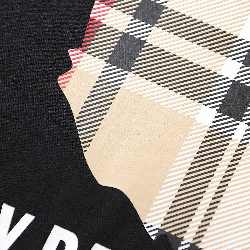 Bathing Ape Check by Bathing Tee Black/Beige Banlieue91