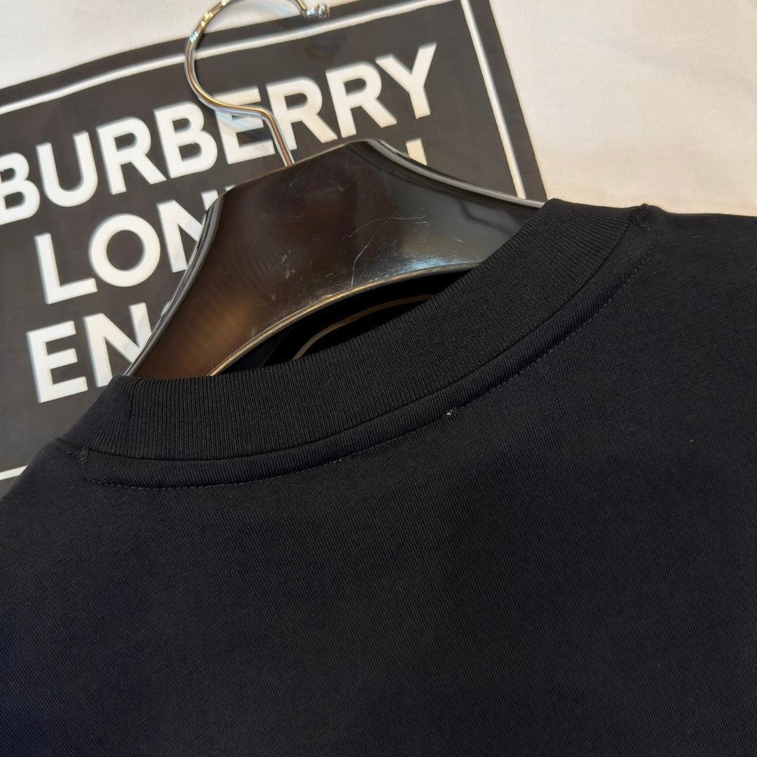 Burberry Black & Red T-Shirt Without Collar Banlieue91