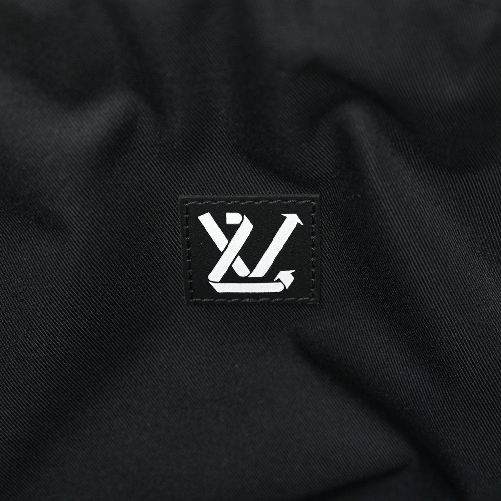 Louis Vuitton Nylon Embroidered Keepall Bandouliere 50 Black Banlieue91