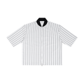 Unisex Striped Full-Zip Baseball Jersey