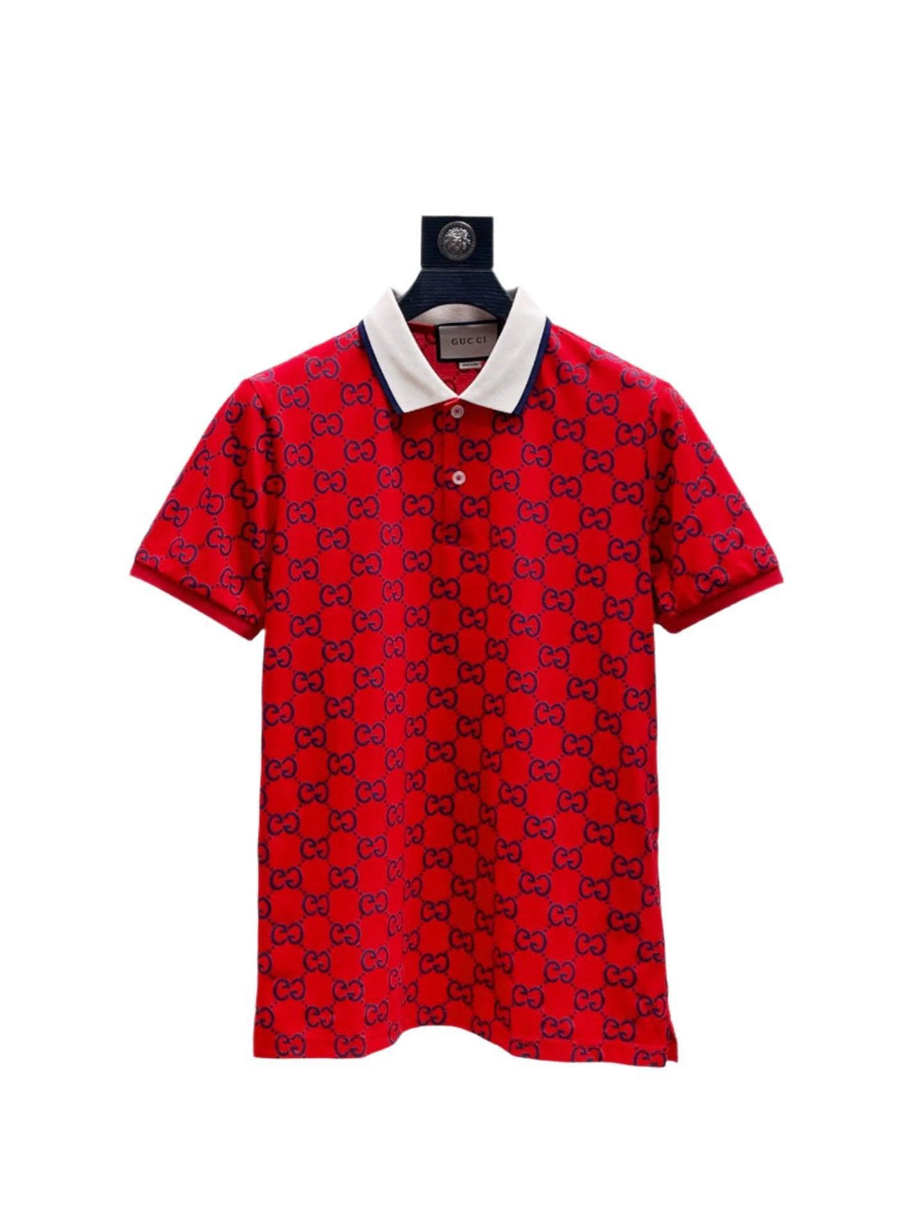 Gucci Red T-shirt with a collar Banlieue91