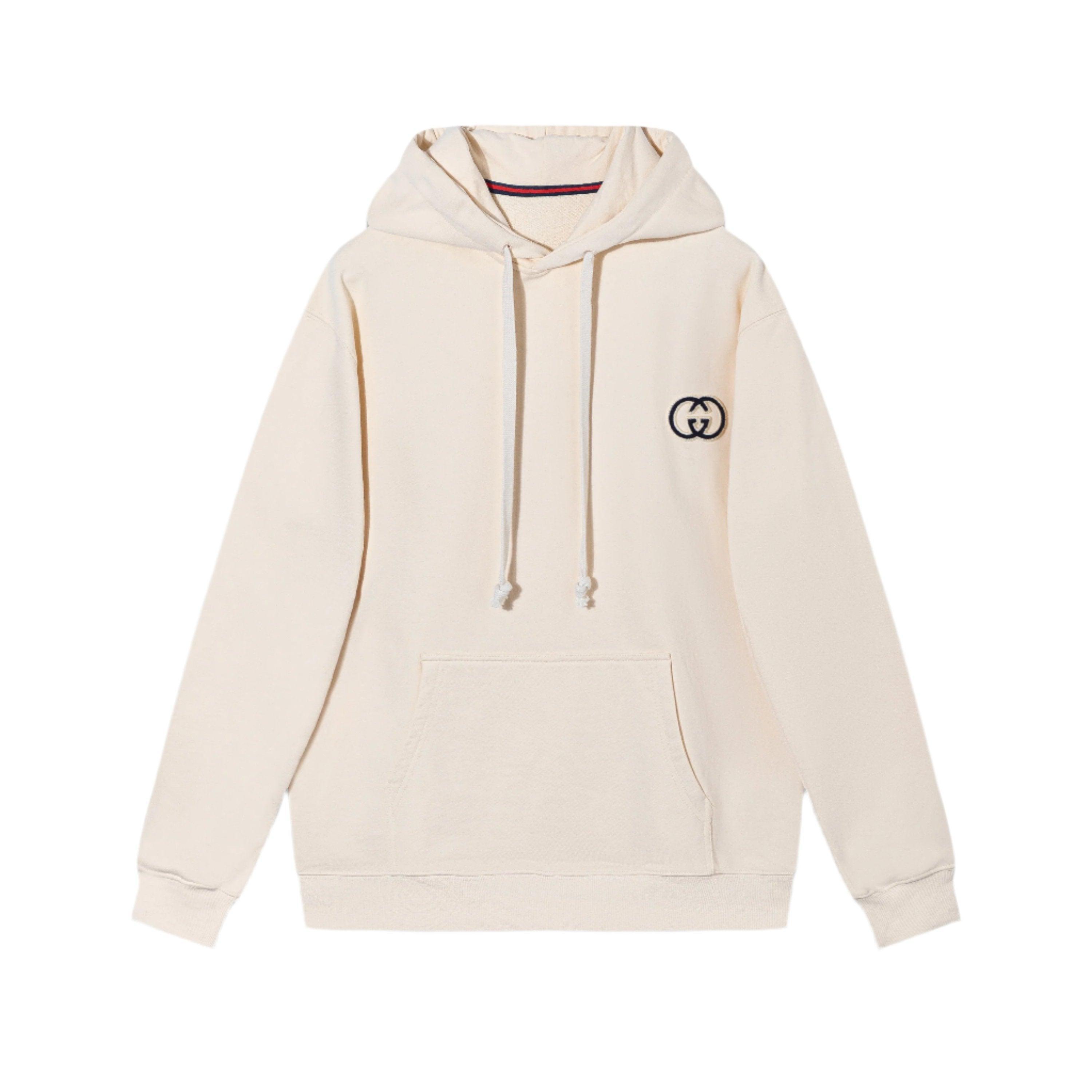Gucci Cotton jersey hooded sweatshirt Beige Banlieue91