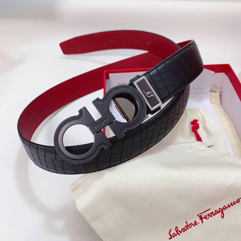 Salvatore Ferragamo Gancini Men's Belt 'Black' Banlieue91