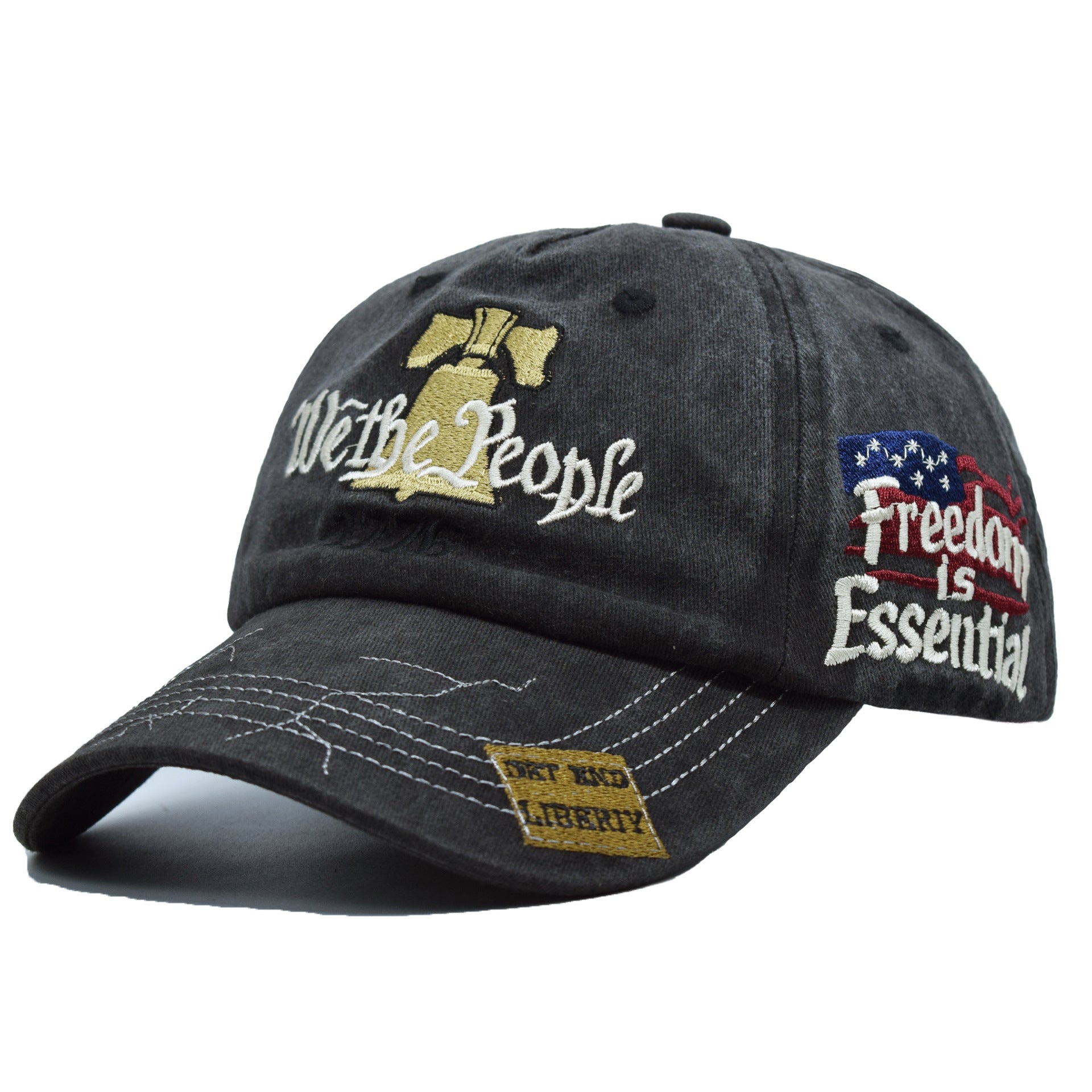 Women's Embroidered Cotton Baseball Cap | Retro Letter Style FitiqueFit