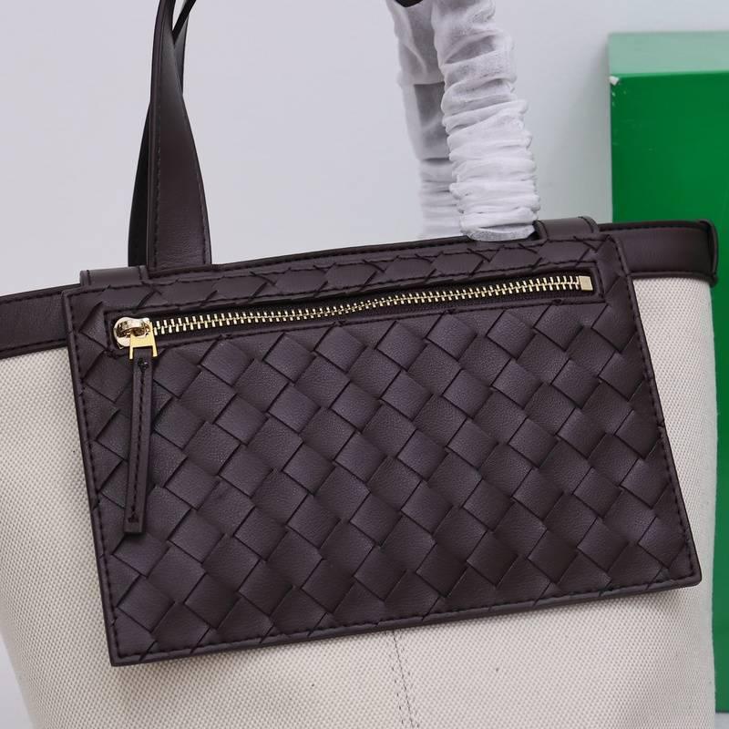 Bottega Veneta Flip Pouch Canvas Tote Bag Banlieue91