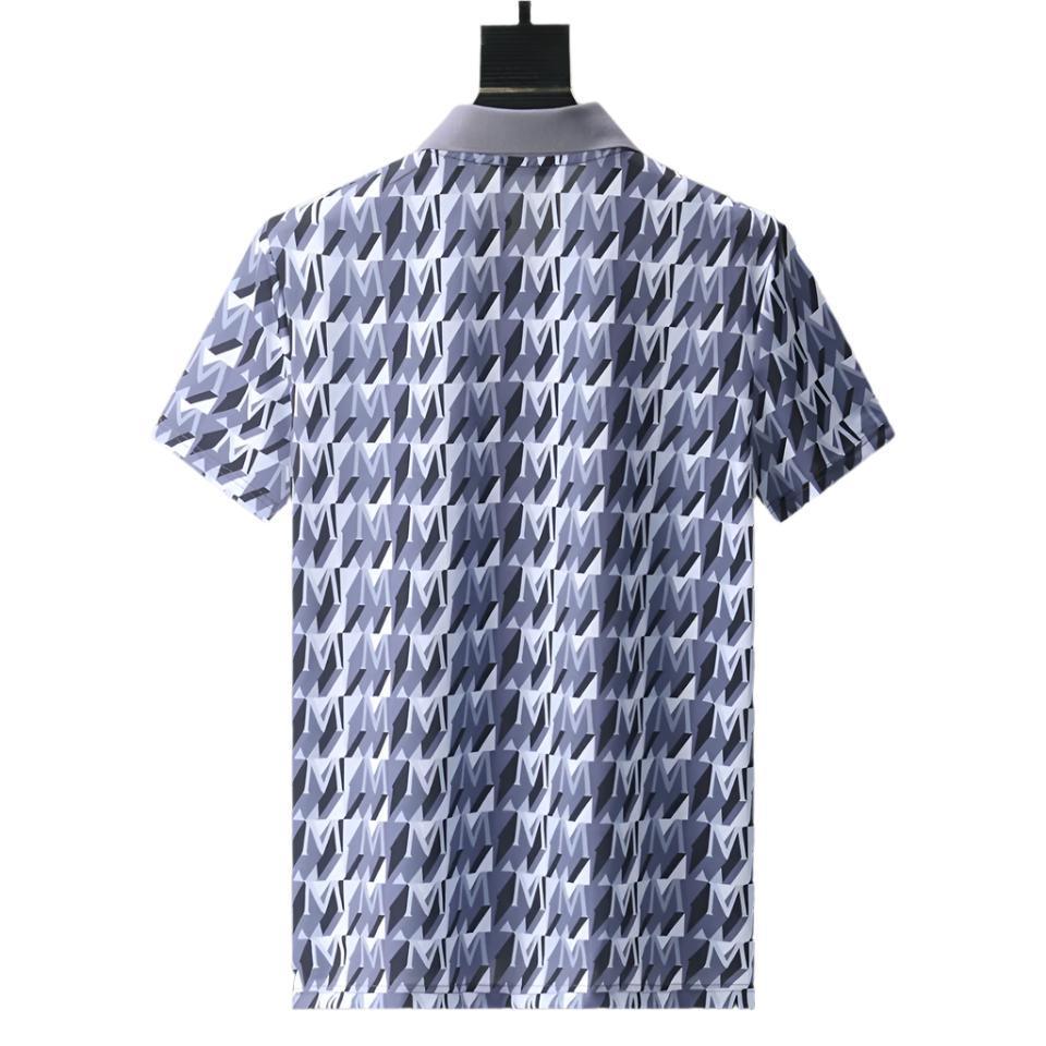 Moncler Blue T-Shirt with Collar Banlieue91