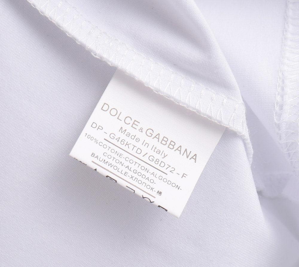 Dolce & Gabbana T-Shirt Without Collar 'White & Black' Banlieue91